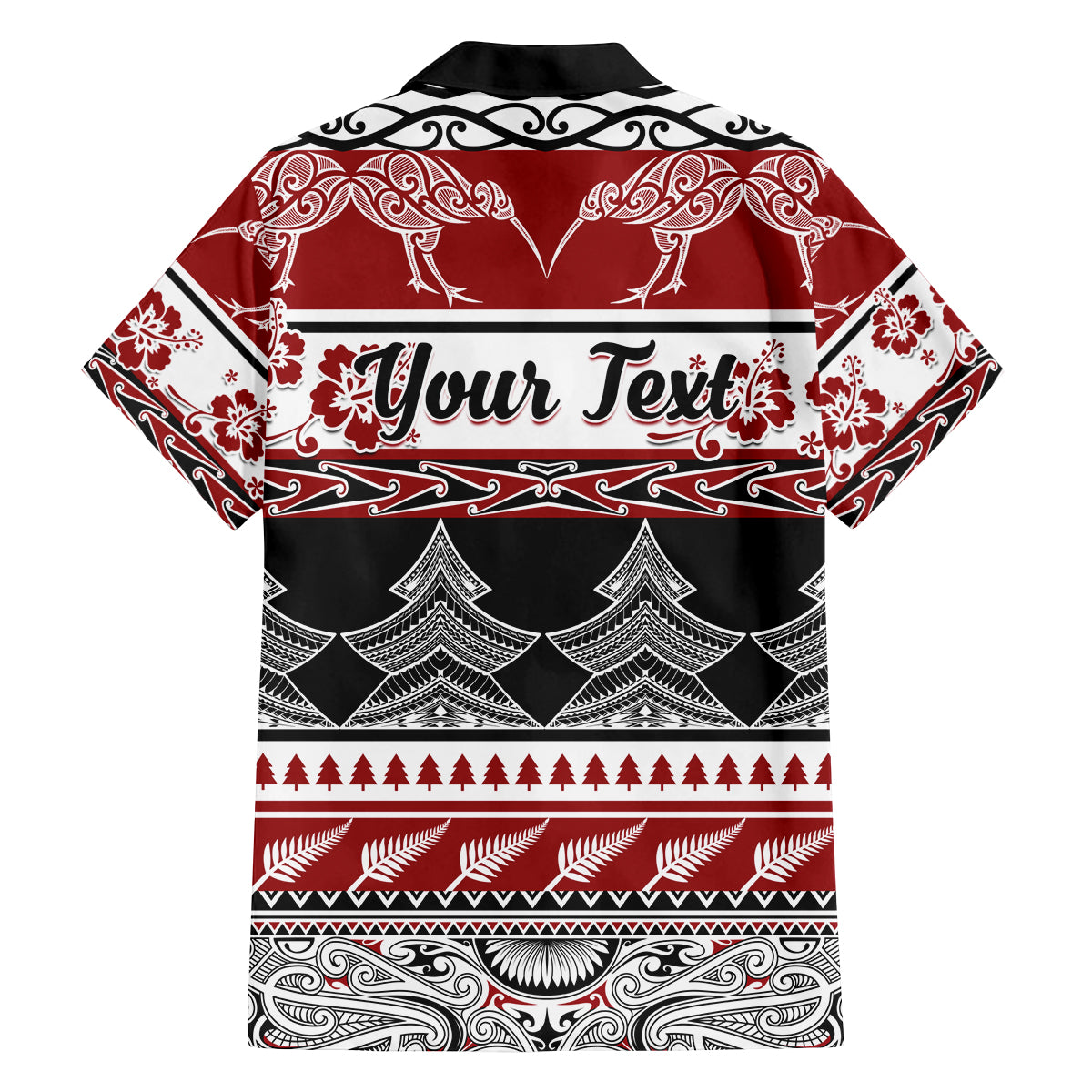 Custom New Zealand Christmas Family Matching Puletasi Dress and Hawaiian Shirt Maori Meri Kirihimete Moko LT01 - Polynesian Pride