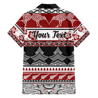 Custom New Zealand Christmas Family Matching Puletasi Dress and Hawaiian Shirt Maori Meri Kirihimete Moko LT01 - Polynesian Pride