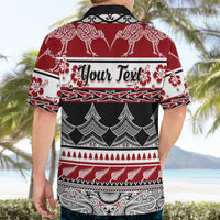 Custom New Zealand Christmas Hawaiian Shirt Maori Meri Kirihimete Moko LT01 - Polynesian Pride