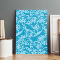 Tahiti Ninamu Tiare Floral Canvas Wall Art Monstera Palm Tropical Leaves - Polynesian Pride