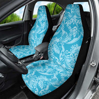 Tahiti Ninamu Tiare Floral Car Seat Cover Monstera Palm Tropical Leaves - Polynesian Pride