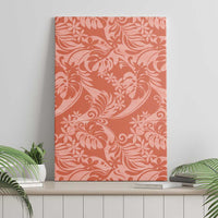 Tahiti Puatou Tiare Floral Canvas Wall Art Monstera Palm Tropical Leaves - Polynesian Pride