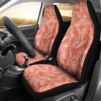 Tahiti Puatou Tiare Floral Car Seat Cover Monstera Palm Tropical Leaves - Polynesian Pride