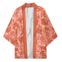 Tahiti Puatou Tiare Floral Kimono Monstera Palm Tropical Leaves - Polynesian Pride