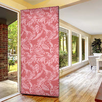 Tahiti Tarona Tiare Floral Door Cover Monstera Palm Tropical Leaves - Polynesian Pride