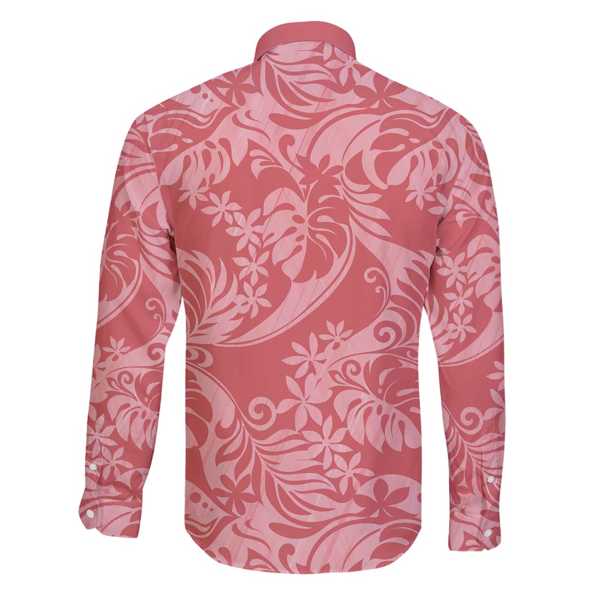 Tahiti Tarona Tiare Floral Family Matching Off The Shoulder Long Sleeve Dress and Hawaiian Shirt Monstera Palm Tropical Leaves - Polynesian Pride