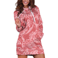 Tahiti Tarona Tiare Floral Hoodie Dress Monstera Palm Tropical Leaves - Polynesian Pride
