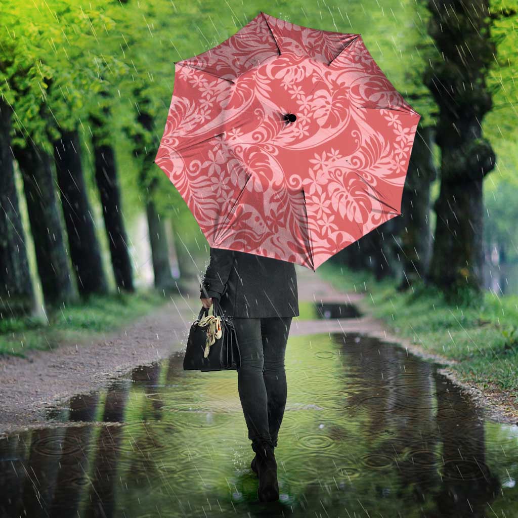 Tahiti Tarona Tiare Floral Umbrella Monstera Palm Tropical Leaves - Polynesian Pride