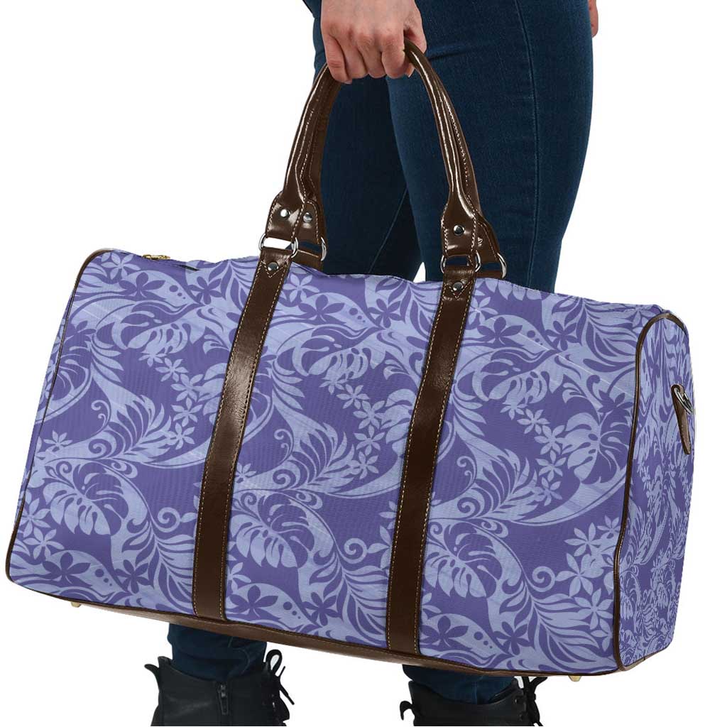 Tahiti Vareau Tiare Floral Travel Bag Monstera Palm Tropical Leaves - Polynesian Pride