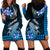 Hawaii Hoodie Dress Polynesian Shark with Kakau Blue Version LT01 - Polynesian Pride