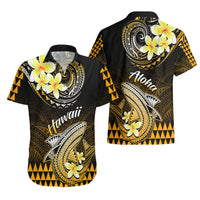 Hawaii Hawaiian Shirt Polynesian Shark with Kakau Gold Version LT01 - Polynesian Pride