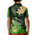 Hawaii Kid Polo Shirt Polynesian Shark with Kakau Green Version LT01 - Polynesian Pride