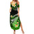 Hawaii Summer Maxi Dress Polynesian Shark with Kakau Green Version LT01 Women Green - Polynesian Pride