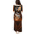 Hawaii Puletasi Polynesian Shark with Kakau Orange Version LT01 - Polynesian Pride