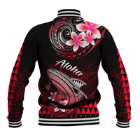 Hawaii Baseball Jacket Polynesian Shark with Kakau Red Version LT01 - Polynesian Pride
