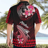 Hawaii Hawaiian Shirt Polynesian Shark with Kakau Red Version LT01 - Polynesian Pride