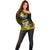 Hawaii Off Shoulder Sweater Polynesian Shark with Kakau Yellow Version LT01 - Polynesian Pride