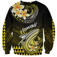 Hawaii Sweatshirt Polynesian Shark with Kakau Yellow Version LT01 Unisex Yellow - Polynesian Pride