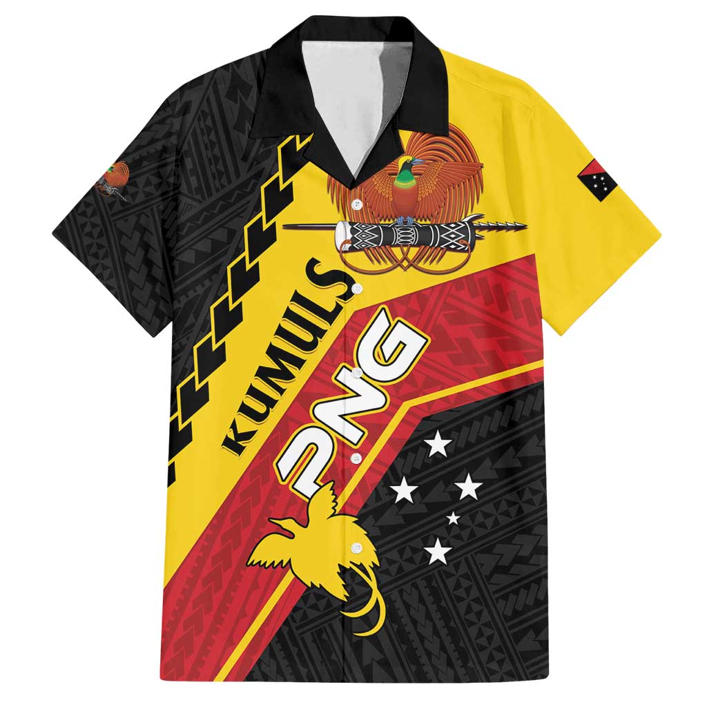 Custom PNG Family Matching Off Shoulder Short Dress and Hawaiian Shirt The Kumuls Are On A Roll LT01 Dad's Shirt - Short Sleeve Black - Polynesian Pride