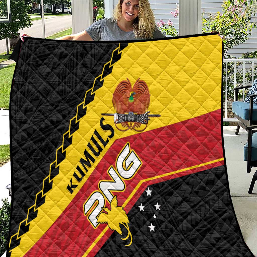 PNG Quilt The Kumuls Are On A Roll LT01 Black - Polynesian Pride