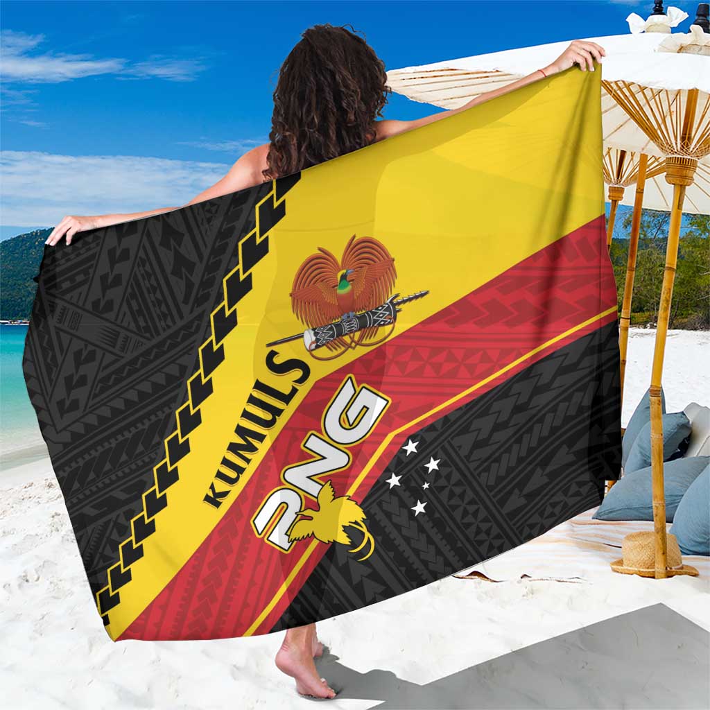 PNG Sarong The Kumuls Are On A Roll LT01 One Size 44 x 66 inches Black - Polynesian Pride