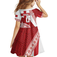 Custom Tonga Rugby Mate Maa Family Matching Mermaid Dress and Hawaiian Shirt Ngatu Pattern LT01 - Polynesian Pride