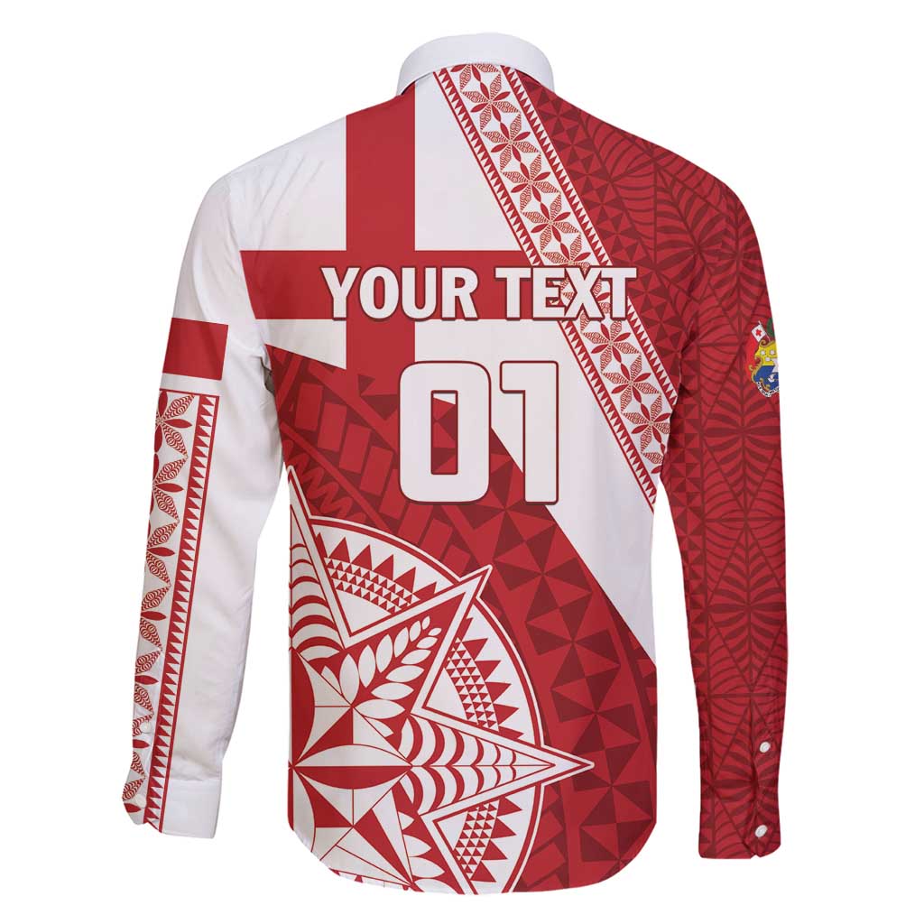 Custom Tonga Rugby Mate Maa Family Matching Puletasi and Hawaiian Shirt Ngatu Pattern