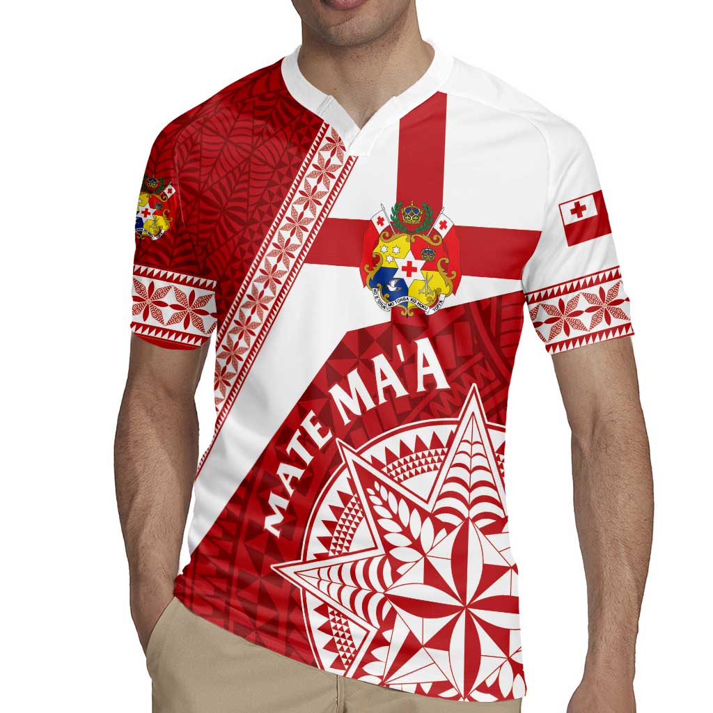 Custom Tonga Rugby Mate Maa Rugby Jersey Ngatu Pattern