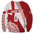 Custom Tonga Rugby Mate Maa Sweatshirt Ngatu Pattern
