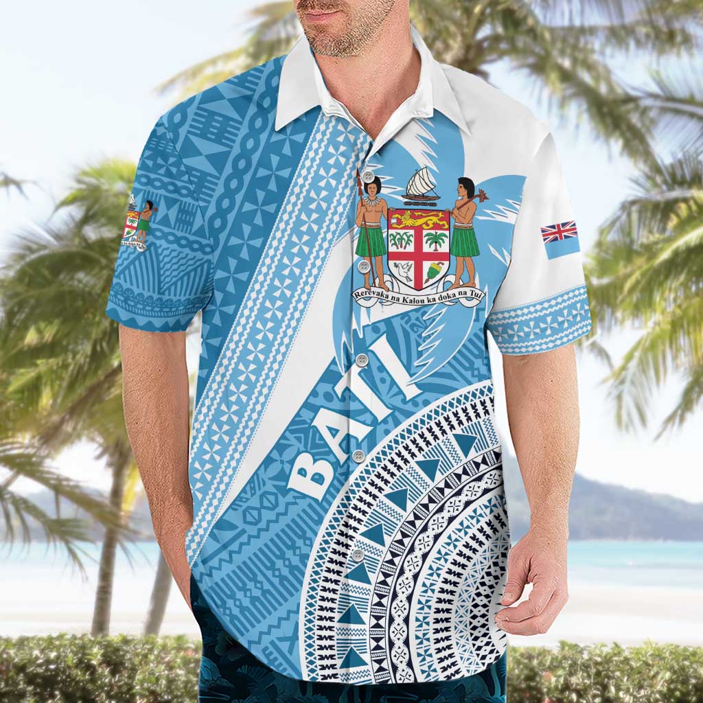 Custom Fiji Rugby Bati Hawaiian Shirt Tapa Pattern