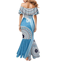 Custom Fiji Rugby Bati Mermaid Dress Tapa Pattern LT01 - Polynesian Pride