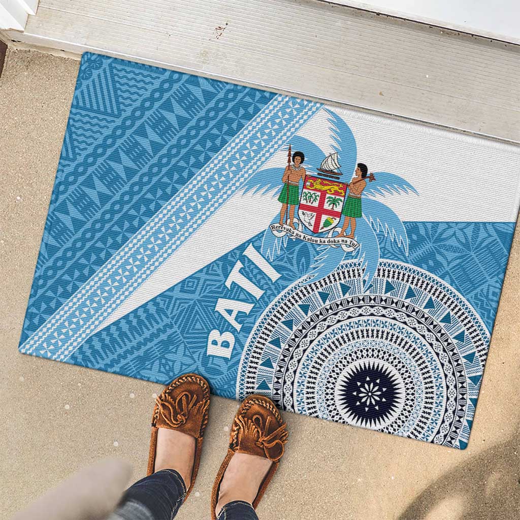 Fiji Rugby Bati Rubber Doormat Tapa Pattern