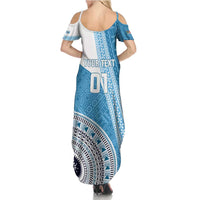 Custom Fiji Rugby Bati Summer Maxi Dress Tapa Pattern LT01 - Polynesian Pride