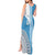 Custom Fiji Rugby Bati Tank Maxi Dress Tapa Pattern