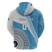 Custom Fiji Rugby Bati Zip Hoodie Tapa Pattern LT01 - Polynesian Pride
