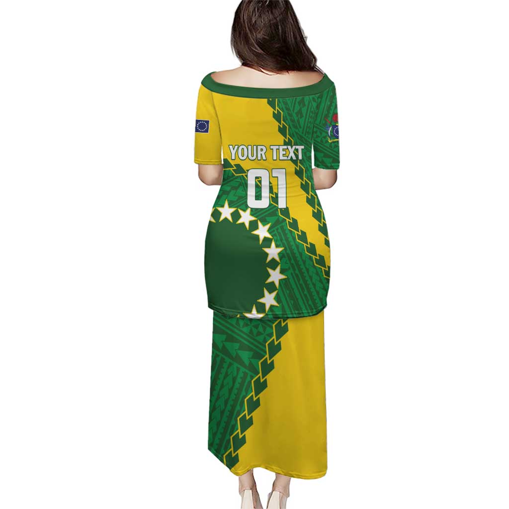 Custom Cook Islands Rugby Kukis Puletasi Circle Stars