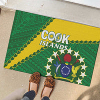 Cook Islands Rugby Kukis Rubber Doormat Circle Stars