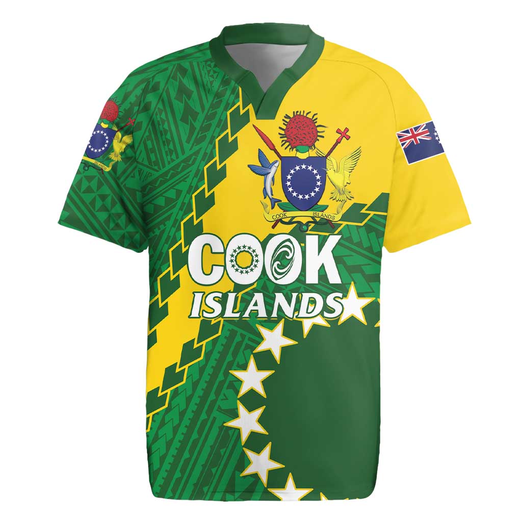Custom Cook Islands Rugby Kukis Rugby Jersey Circle Stars