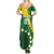 Custom Cook Islands Rugby Kukis Summer Maxi Dress Circle Stars