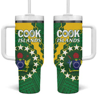 Cook Islands Rugby Kukis Tumbler With Handle Circle Stars