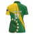Custom Cook Islands Rugby Kukis Women Polo Shirt Circle Stars