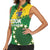 Custom Cook Islands Rugby Kukis Women Sleeveless Polo Shirt Circle Stars