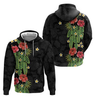 Hawaiian Hibiscus Plumeria Hoodie Tropical Leaves LT01 - Polynesian Pride