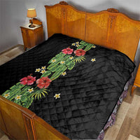 Hawaiian Hibiscus Plumeria Quilt Tropical Leaves LT01 - Polynesian Pride