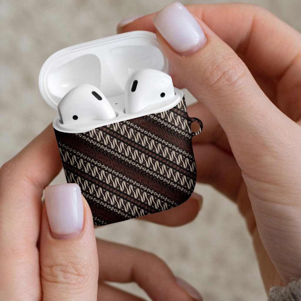 Yogyakarta Parang Batik Motifs AirPods Case Indonesian Traditional Pattern