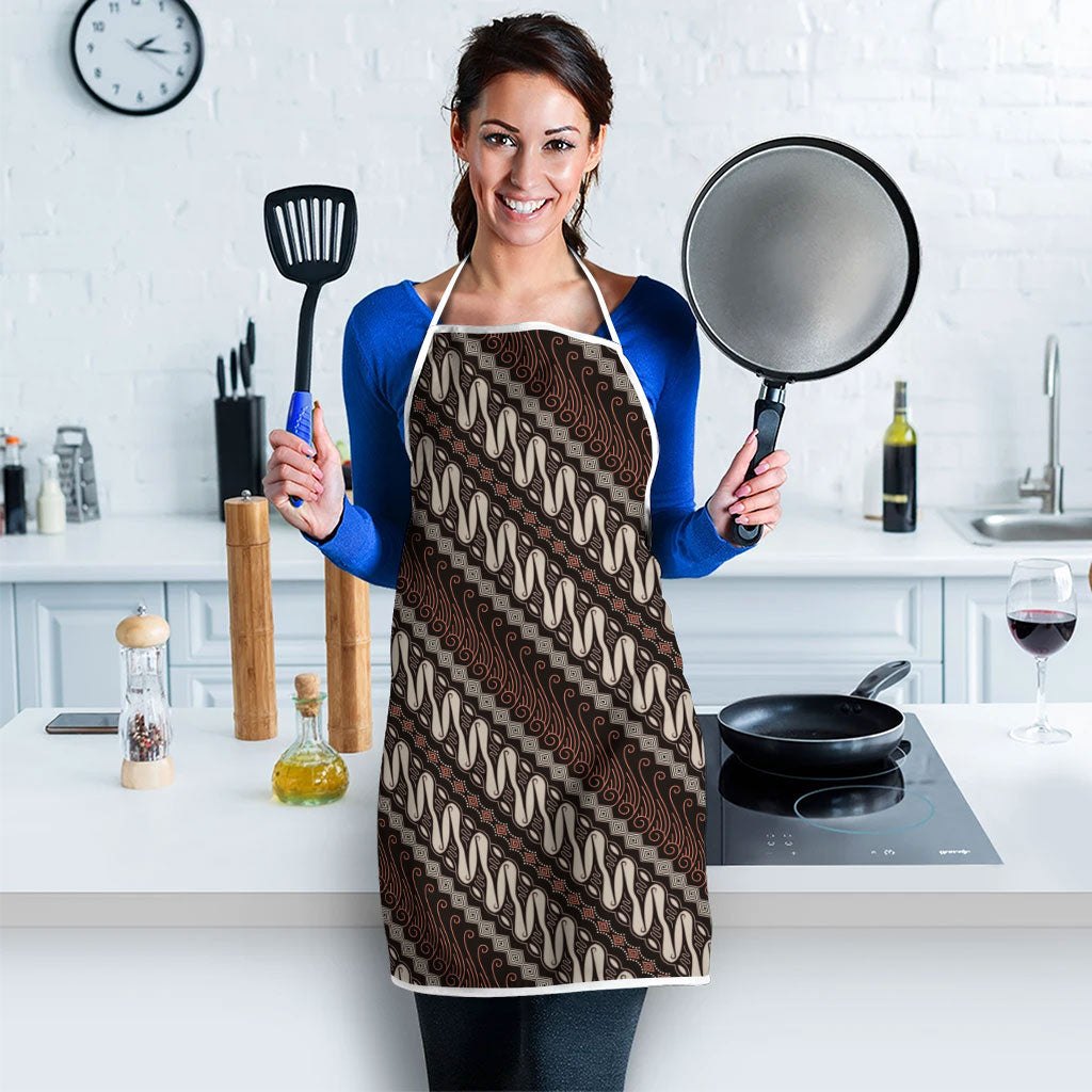 Yogyakarta Parang Batik Motifs Apron Indonesian Traditional Pattern