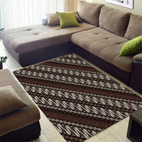 Yogyakarta Parang Batik Motifs Area Rug Indonesian Traditional Pattern