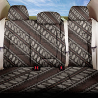 Yogyakarta Parang Batik Motifs Back Car Seat Cover Indonesian Traditional Pattern