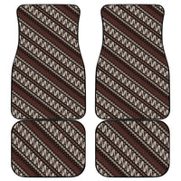 Yogyakarta Parang Batik Motifs Car Mats Indonesian Traditional Pattern