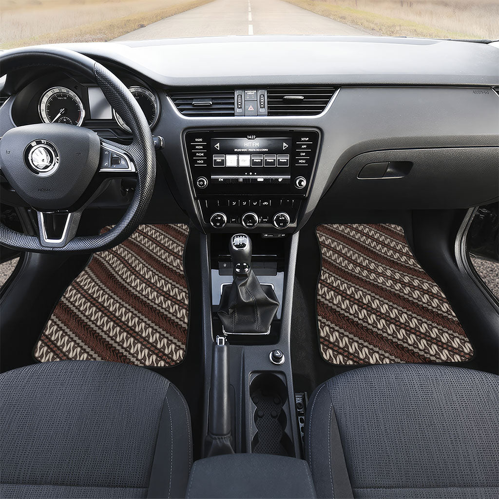 Yogyakarta Parang Batik Motifs Car Mats Indonesian Traditional Pattern